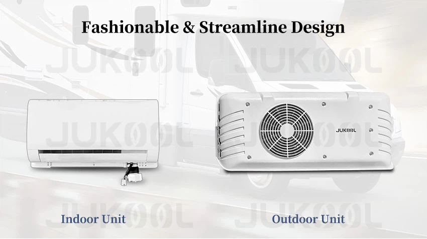 Indoor and Outdoor unit of self contained air conditioner for trucks Indoor and Outdoor unit of self contained air conditioner for trucks